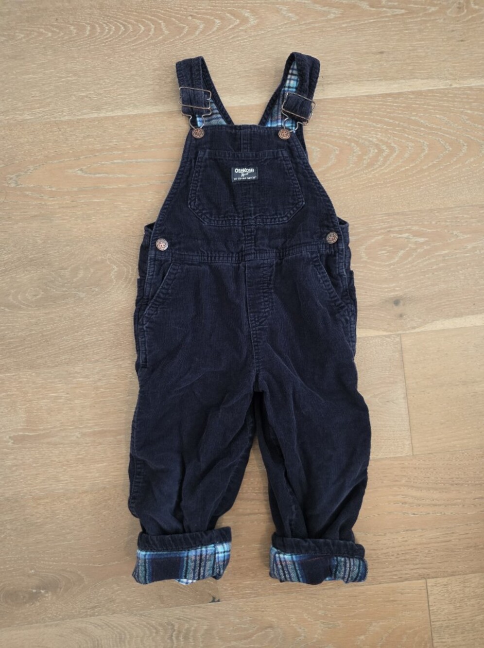 OshKosh B'gosh Dark Navy Corduroy Kids Overalls
